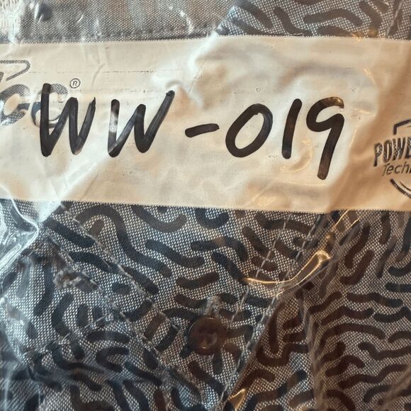 Staple Pigeon Men's Geometric Long Sleeve Button Down Shirt Blue Size Large - Picture 7 of 7